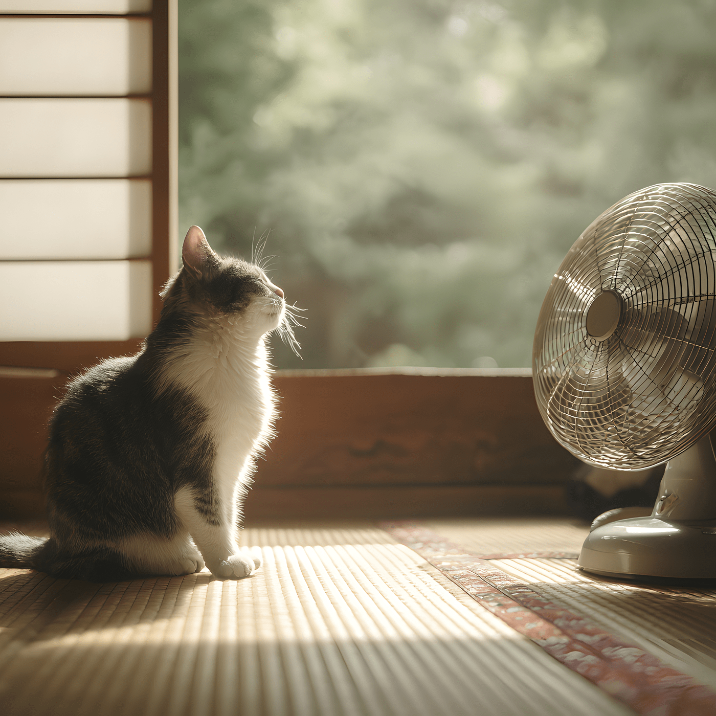 くつろぐ猫の画像